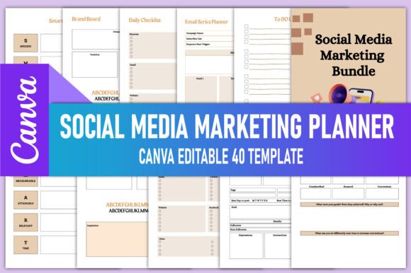 Download Social Media Marketing Planner Canva - Planner Collection