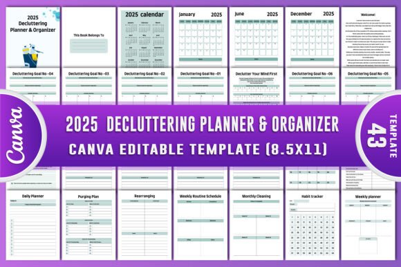 Download 2025 Decluttering Planner &amp; Organizer - Planner Collection