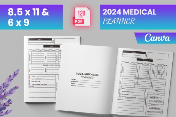 Download 2024 Medical Planner Canva (KDP) - Planner Collection