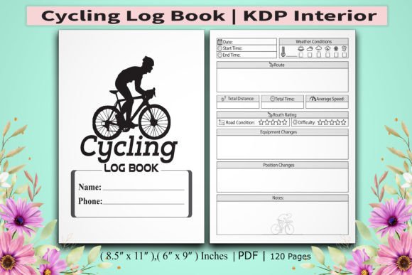 Download Cycling Log Book Kdp Interior - Log book Collection