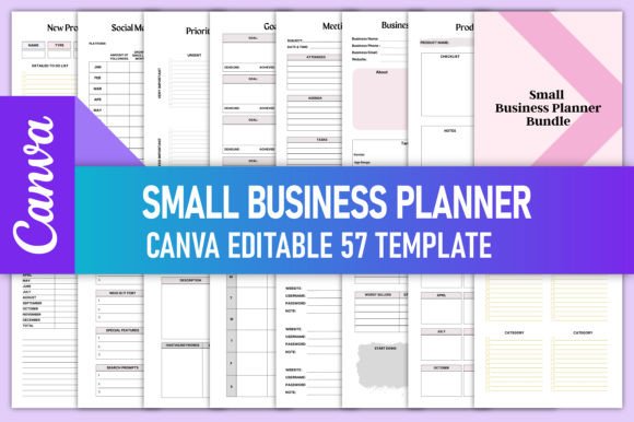 Download Small Business Planner Bundle Canva - Planner Collection