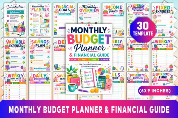 Download Monthly Budget Planner &amp; Financial Guide - Planner Collection