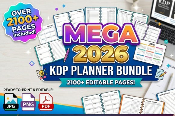 Download 🌟Mega 2026 Kdp Planner Bundle - Planner Collection