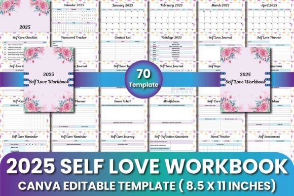Download 2025 Self Love Workbook Planner - Planner Collection