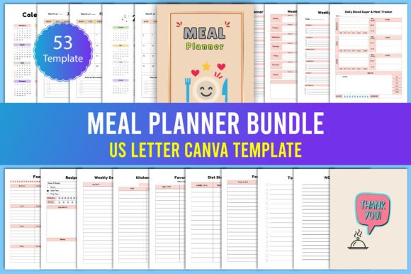 Download Meal Planner Bundle Canva - Planner Collection
