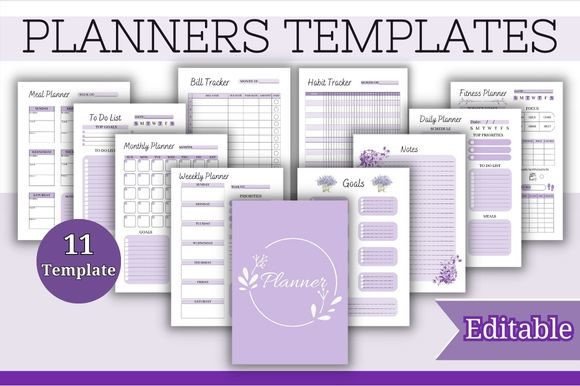 Download Daily Weekly Monthly Planners Templates - Planner Collection