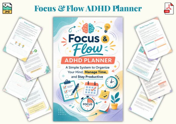 Download Focus &amp; Flow ADHD Planner - Planner Collection