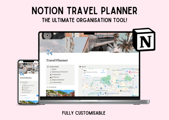 Download Notion Travel Planner Dashboard Template - Planner Collection