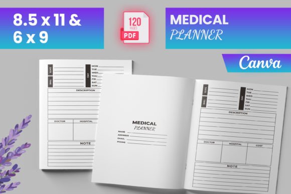 Download Medical Planner for Canva (KDP) - Planner Collection