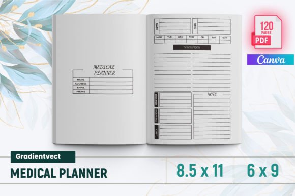 Download (KDP) Medical Planner Canva - Planner Collection