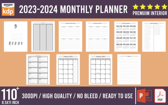 Download 2023 2024 Monthly Planner and Calendar - Planner Collection