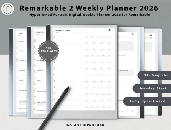 Download Weekly Planner 2026 for ReMarkable 2 - Planner Collection