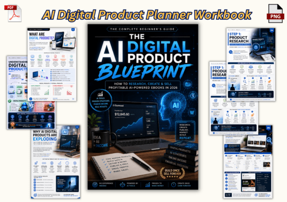 Download AI Digital Product Planner Workbook - Planner Collection