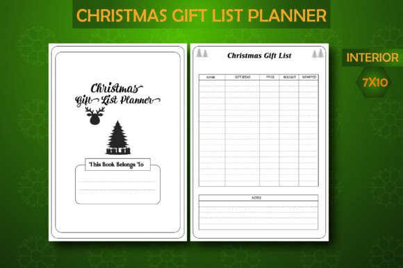 Download Christmas Gift List Planner Interior - Planner Collection