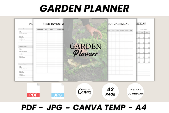 Download Garden Planner Canva Template - Planner Collection
