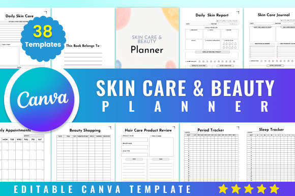 Download Editable Skin Care &amp; Beauty Planner - Planner Collection