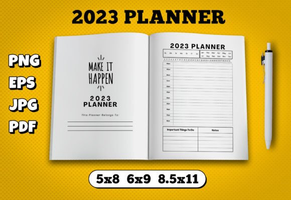 Download 2023 Planner Kdp Interior - Planner Collection