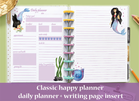 Download PrettyClassic Happy Daily Planner Insert - Planner Collection