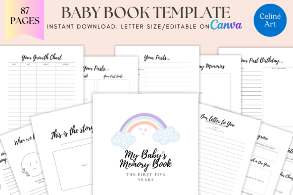 Download EDITABLE Baby Memory Book First 5 Years - 5 years Collection