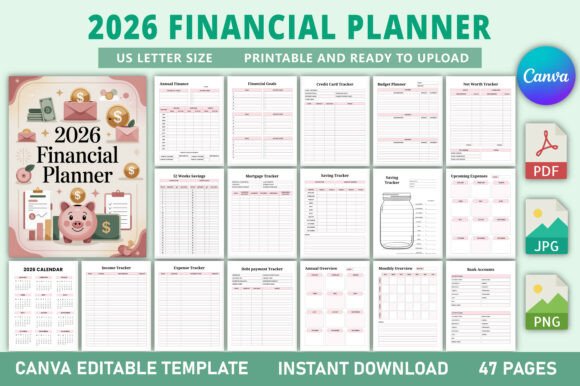 Download Editable 2026 Financial Planner - Planner Collection