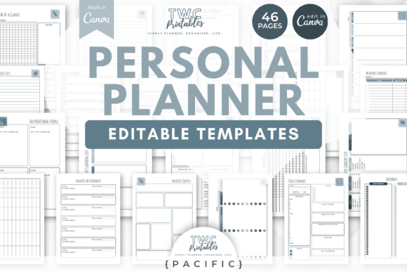 Download Personal Planner Canva Templates | PAC - Planner Collection