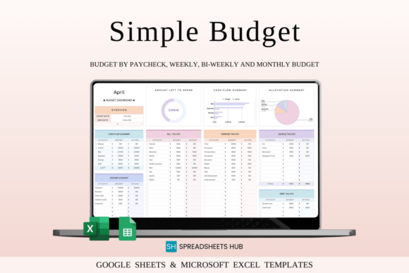 Download Budget Planner Excel | Rainbow Theme - Planner Collection