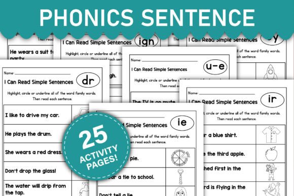 Download Phonics Sentences Worksheets - Sheets Collection