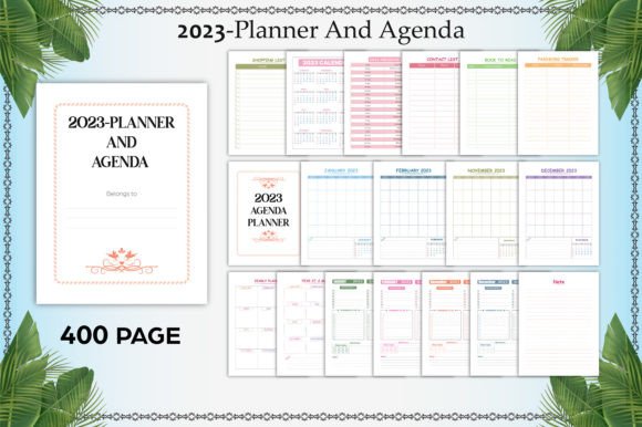 Download 2023 Planner and Agenda KDP Interior - Planner Collection