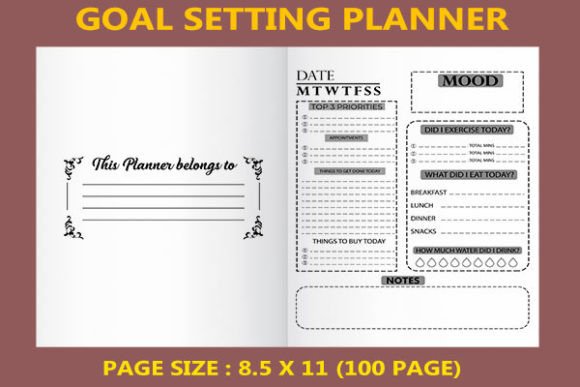 Download Goal Setting Planner for Kdp Interiors - Planner Collection