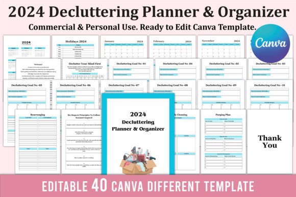 Download 2024 Decluttering Planner &amp; Organizer - Planner Collection