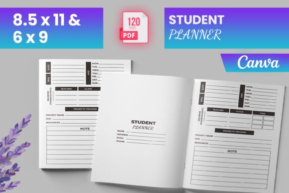Download Student Planner Canva (KDP) - Planner Collection