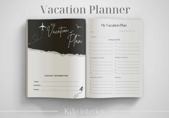 Download Vacation Planner | KDP Interior - Planner Collection