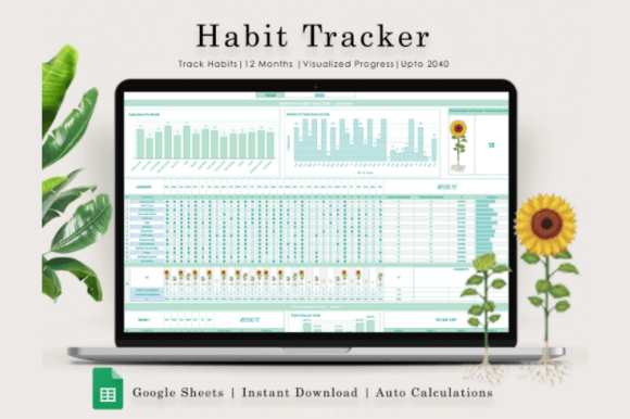 Download Habit Tracker Spreadsheet, Google Sheets - Sheets Collection