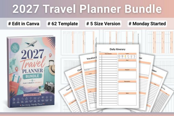 Download ✈️ 2027 Travel Planner Bundle - Planner Collection