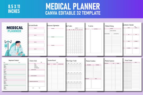 Download Medical Planner Canva KDP - Planner Collection